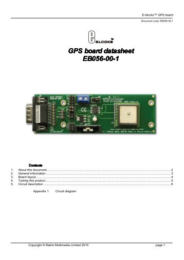 GPS board datasheet board datasheet board datasheet ... - Elektor