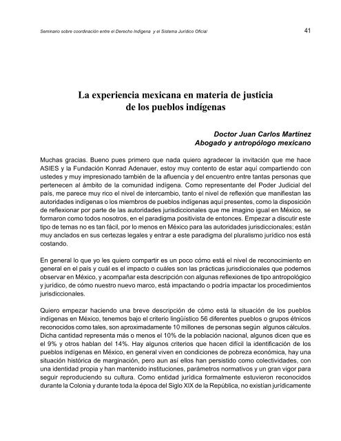 200612 Seminario Sobre CoordinaciÃ³n Entre el Derecho IndÃ­gena y ...