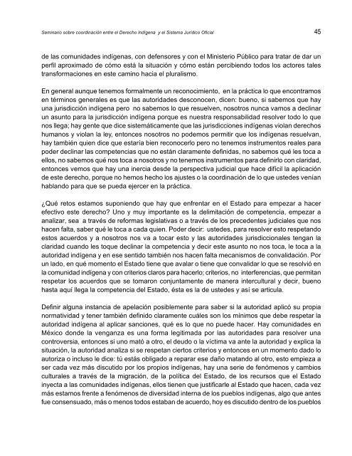 200612 Seminario Sobre CoordinaciÃ³n Entre el Derecho IndÃ­gena y ...