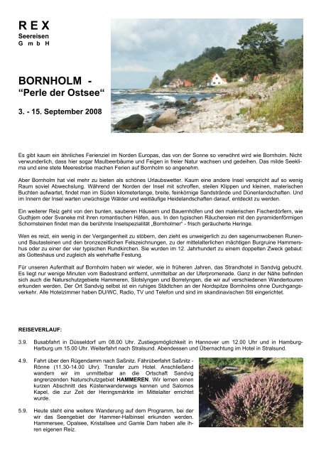 BORNHOLM - - Rex-seereisen.de