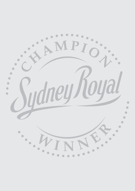 LITTLE BOOK OF WINNERS - Royal Agricultural Society of NSW
