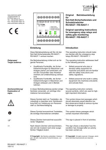 RS-NAGT/T.1 - automation-safety