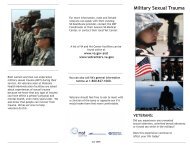 Military Sexual Trauma - Lebanon VA Medical Center