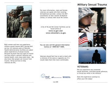 Military Sexual Trauma - Lebanon VA Medical Center