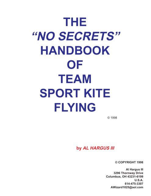Team Handbook by Al Hargus - KiteLife