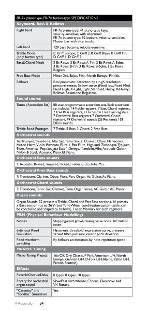 V-Accordion Leaflet - Roland