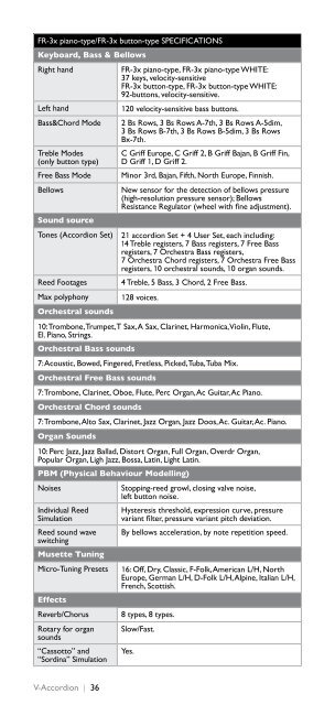 V-Accordion Leaflet - Roland