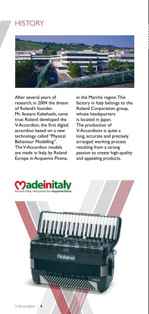 V-Accordion Leaflet - Roland