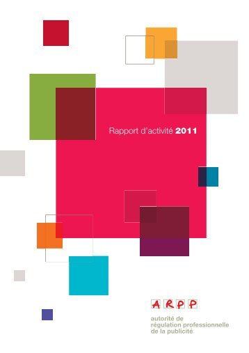 Rapport d'activité 2011 - ARPP