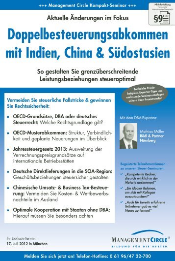 Seminar: Doppelbesteuerungsabkommen mit Indien, China ...