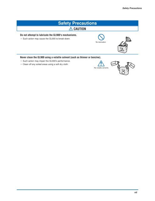 GL900 USER'S MANUAL