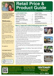 Retail Price & Product Guide - Centenary Landscaping Supplies