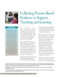 Collecting Practice-Based Evidence to Support Teaching ... - NYSUT