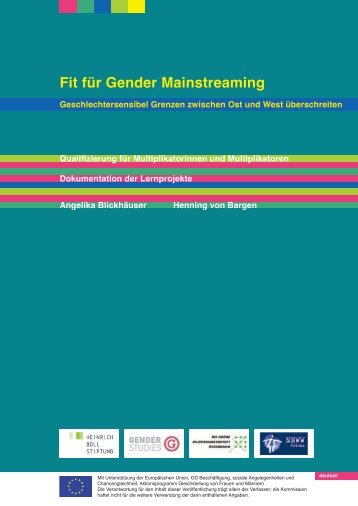 Download: Lernprojekt-BroschÃ¼re (Deutsch) - Fit fÃ¼r Gender ...