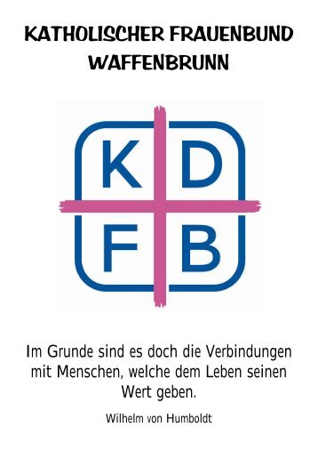 KATHOLISCHER FRAUENBUND WAFFENBRUNN