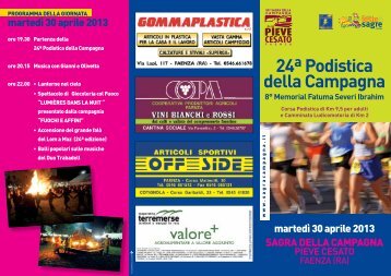 Locandina pieve cesato podistica campagna 2013 - Gruppo Podisti ...