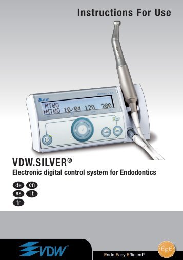 Instructions For Use VDW.SILVERÂ® - Vdw-dental.com