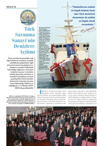 Sav&Hav. 3ncü Deniz Sistemleri Semineri - Türk Savunma Sanayi ...