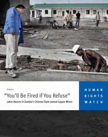 â€œYou'll Be Fired if You Refuseâ€ - Human Rights Watch