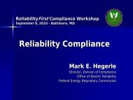 SERC Compliance Seminar - ReliabilityFirst