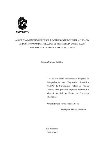 Algoritmo Genético E Kernel Discriminante De Fisher ... - UFRJ