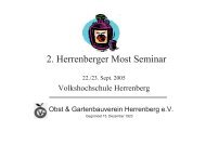 Mostseminar 2005 - Obst-und Gartenbauverein Herrenberg e.V.