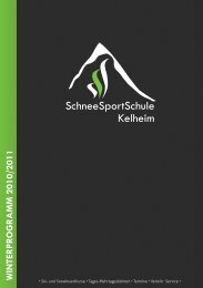 WINTERPROGRAMM 2010/2011 - Sport 2000 Kelheim