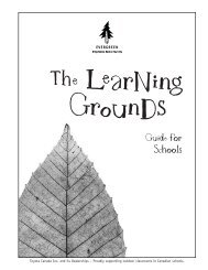 The learning grounds : guide for schools - Evergreen