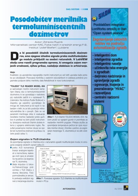 ISSN 1580-0830 - Avtomatika