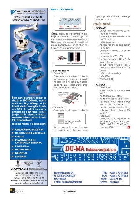 ISSN 1580-0830 - Avtomatika