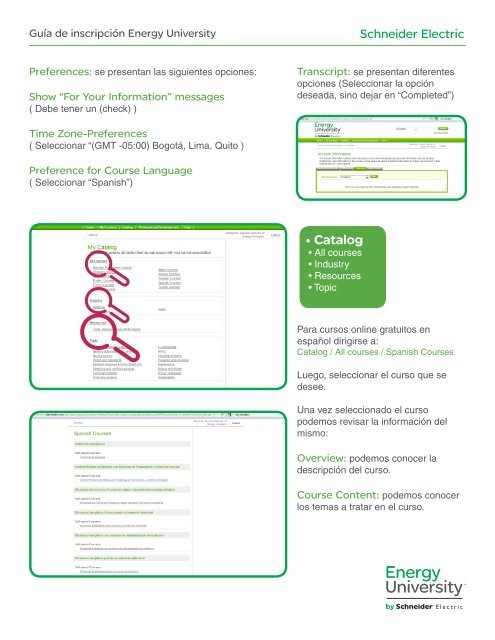 GuÃ­a de InscripciÃ³n a Energy University - Schneider Electric