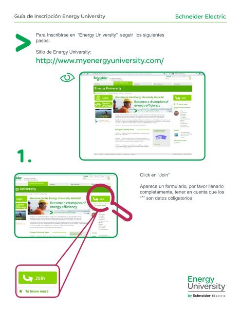 GuÃ­a de InscripciÃ³n a Energy University - Schneider Electric