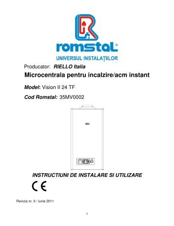 Microcentrala pentru incalzire/acm instant - Romstal