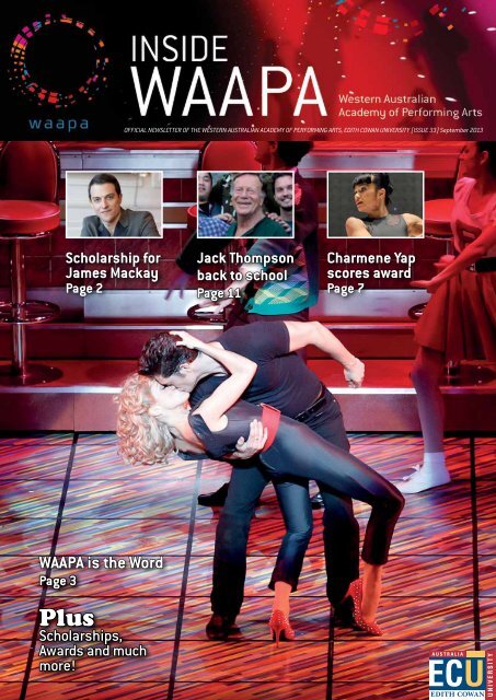 stribe Ved en fejltagelse ægtefælle Inside WAAPA - Western Australian Academy of Performing Arts