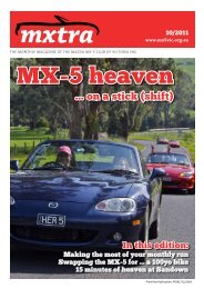 October - Mazda MX-5 Club of Victoria & Tasmania