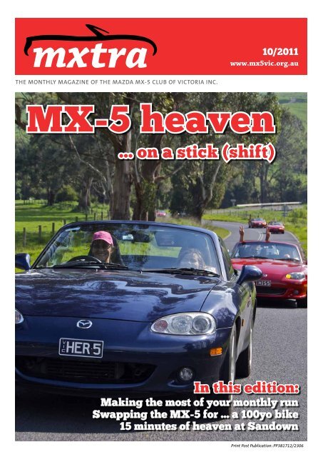 October - Mazda MX-5 Club of Victoria & Tasmania