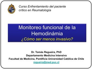 Monitoreo funcional de la Hemodinamia