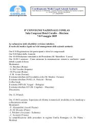 8Â° convegno nazionale comlas - Associazione Italiana Familiari e ...