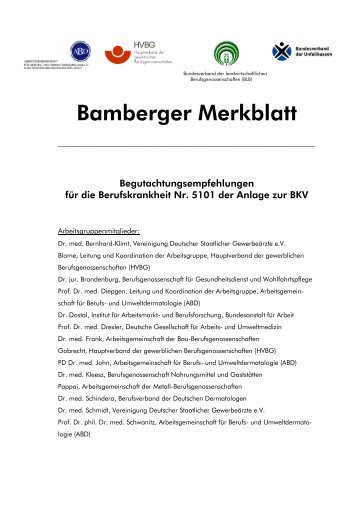 Bamberger Merkblatt - dgaki