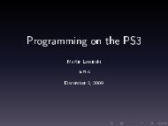 Programming on the PS3 - UnFUG.org