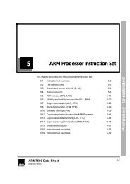 ARM Processor Instruction Set