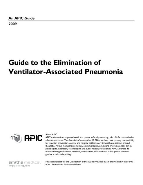 Guide to the Elimination of Ventilator-Associated Pneumonia - APIC