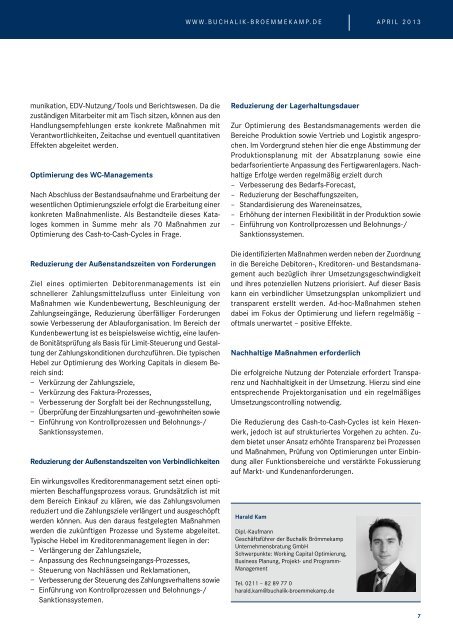 Newsletter April 2013 - Buchalik BrÃ¶mmekamp