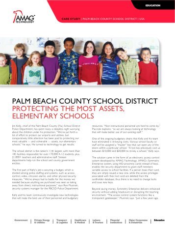 Palm Beach County School District - AMAG