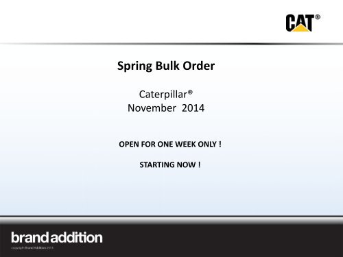 Spring Bulk Order