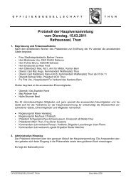 Protokoll HV 2011 - OG Thun