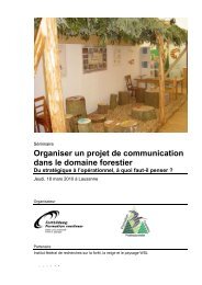Organiser un projet de communication dans le domaine forestier