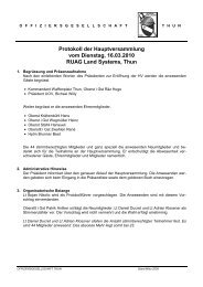 Protokoll der Hauptversammlung vom Dienstag, 16.03 ... - OG Thun