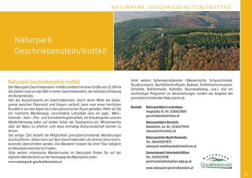 Naturparkerlebnisse 2010 - Burgenland.at