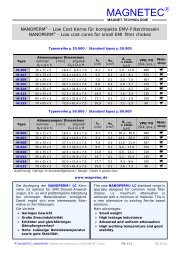 NANOPERM® Low Cost (LC)-Kerne - MAGNETEC GmbH